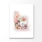 Perfume With Rose-Gold Flowers and Book set Print 100% Australian Made 100 x 150cm (Acrylic)
