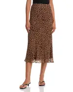 Paige Cicely Silk Midi Skirt