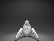 Lady Wolf of Wall Street 3D print Resin Model Figure Unpainted Unassembled NSFW