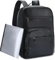 Diaper Bag Backpack, Unisex Large Waterproof Vegan Leather Baby Nappy Bag with