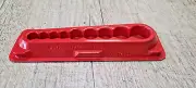 New Snap-On ™ Tools RED Magnetic Socket Tray Organizer "Submarine" Style 9 Slots