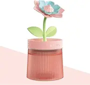 ShunChengFa Landscape Night Light Humidifier with 2 Mist Modes, 320mL Large Tank Whisper-Quiet for Baby/Nursery/Office, Portable Mini Air Moisturizer (Gardenia pink)
