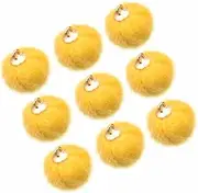 [HAPINARY] DIY Earrings Pompon Pompom Pendant Charm Fluffy Keychain Puff Keychain Graceling Earring Pom Pom Car Toys for Pom Pom Craft Mens Accessories Jewelry Faux Fur Pendants Coffee