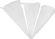 FELTECHELECTR Pastry Bag Cotton Cloth Set of 3 Reusable Baking Tools for Cake Cookie Decoration