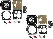 Carburetor Repair/Rebuild Kit Replaces Bing H19 For 48C-110B 49B-104A (Pack of 2)
