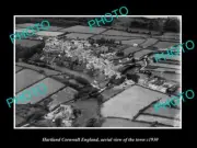 OLD LARGE HISTORIC PHOTO OF HARTLAND CORNWALL ENGLAND VIEW OF THE TOWN c1930 1