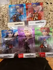 Nintendo Amiibo - Super Smash Bros Fire Emblem Bundle - Lucina, Martha, Roy, Ike