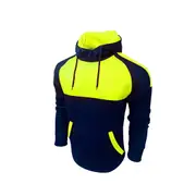 Green Reflective Sports Workwear Men Hoodie Jacket