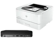 HP Elite Mini 800 G9 Desktop PC + HP LaserJet Pro 4001dn Printer