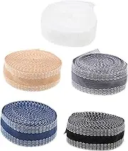 LALAFINA Pants Leg Stickers 5pcs Iron-on Hemming Tapes Black Edge Tape for Men's DIY Jeans Patch