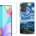 Phone Case for Samsung Galaxy A03s/A13/A14/A23/A53 5G - Starry Night Paris