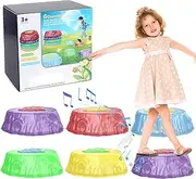 Light Up Stepping Stones for Kids - Music and Sensory Balance Stones for Toddlers 3-5 (6pcs)