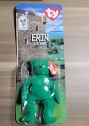 RETIRED “Erin The Bear” Ty Beanie Baby distributed By McDonald’s Tag Error 1993
