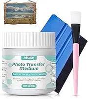 Photo Transfer Potch, Transparent Transfer Varnish, Photo Transfer Medium for Laser Printer Photo, Transfer Prints, Photos, Pictures on Wood and Canvas, Applicable to Hobby Leisure, 100 ml