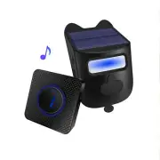 Solar Doorbell Infrared Wireless Motion Sensor Alarm Door Bell For Farms Camping