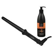 Cabello Tapered Curling Iron + Leave On Moisture 'Keep Me Hot'