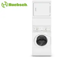 在飛比找PChome24h購物優惠-《Huebsch優必洗》雙層式上烘下洗滾筒式瓦斯型洗/乾衣機