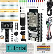 Freenove Basic Starter Kit for ESP32-WROVER CAM (Included), Dual-core 32-bit 240 MHz Microcontroller, Onboard Camera Wireless, Python C Code, 400-Page Detailed Tutorial, 141 Items, 58 Projects