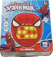 Spiderman Pop Push Game Controller Fidget Toy Electronic Whack Mole Light Sound