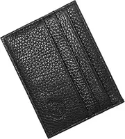 [Aiyorse] Credit Card Holder Wallet, Blocking Slim Credit Card Cases Holder Premium Leather Minimalist Front Pocket Wallets for Men, Women with 6 Card Slots and 1 Pockets for Men Women (Black)