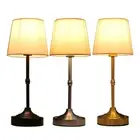 Dimmable Table Lamp Vintage Atmosphere Light Fabric Lampshade for Restaurant Bar