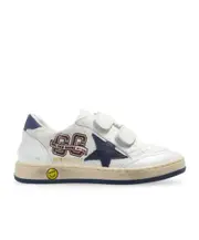 Golden Goose Kids Ball Star Touch Strap Sneakers 35 White