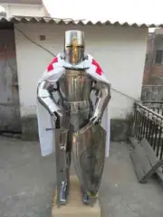 Medieval Knight Armor Crusader Combat Suit Full Body Armour Full Costume X-mas