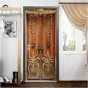 Door Stickers Stickers 3D Self-Adhesive Vinyl Wallpaper Art Mural Bedroom Living Room Decor(D,85x215cm)