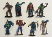 8 MPC MONSTER toys hand painted by RAK MUMMY SKELETON WITCH WOLFMAN DRACULA +
