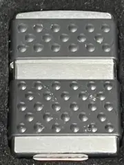 ZIPPO 2001 ZIPGUARD BLACK BAND CHROME LIGHTER UNFIRED IN BOX c128