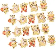 [CIMAXIC] Craft Tiger Charms Diy Phone Case Resin Charms Hair Clip and Headband Decor Random Style