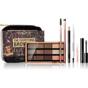 Kit Set Makeup Revolution The Everything : Eyebrow Brush Set + Fabric Makeup Bag + Eyebrow Brush + Eyebrow Tweezers + Eyebrow Gel + Eyebrow Palette