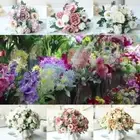 7-Fork Simulated Rose 30cm Fake Flowers Grass Modeling Home Decorations
