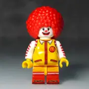 Custom Lego Ronald Mcdonald Minifigure (Fat), American Icons, Ships Free!