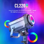 COLBOR CL220R RGB Full Color COB LED Video Light 2700-6500K Photography Lighting