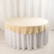 70" Beige Premium Scuba Round Tablecloth TABLECLOTH Wedding Table Linens Party