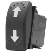 Switch Boss Dual Blue LED Laser Etched Rocker Switch - Arrows (Momentary Up/Down)
