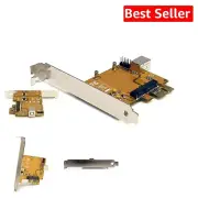 Versatile PCIe to Mini PCIe Adapter with Installation Brackets - 2-Year Warranty