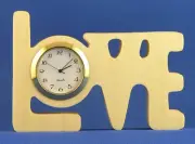 Love Mini Clock - Hand cut w/ choice of insert