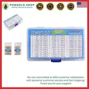 Resistor Kit Carbon Film 1 Ohm to 1M Ohm Assorted 30 Values 300pcs DIY Arduino