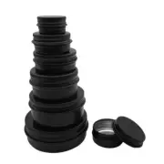 Empty Black Aluminum Jar-Screw Top Tin Can 5g-100g Candle Spice Containers 30Pcs