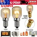 2-8x E14 Salt Lamp Globe Bulb 15W Light Bulbs 240V Refrigerator Oven Replacement