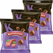Pack 3 Kirieshki Rye Salted Croutons Salami Flavor Kirieshki 40g x 3