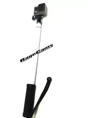 RageCams Selfie Stick for GoPro Hero4 Black Hero3+ Black Silver Hero3 - IN WHITE