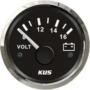 KUS Voltmeter Voltage Gauge Meter 8-16V 52MM(2") with Backlight