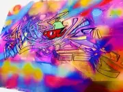 graffiti art original canvas Abstract Splash! II TOPIK TSK 1/1