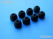 8pcs Medium (BK) Replacement Ear-Tips Earbuds for Jaybird X3 Wireless Headphones