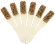 GARVALON 6pcs Cleaning Brush Set Mini Industrial Scrub Brush for Kitchen Bathroom Car Window Tile Grout Stiff Bristles