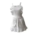 Maid Apron Maid Costume for Party with 2 Pockets