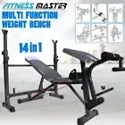 Fitness Multi Weight Bench Station Press Weights Equipment Curl Incline Home Gym